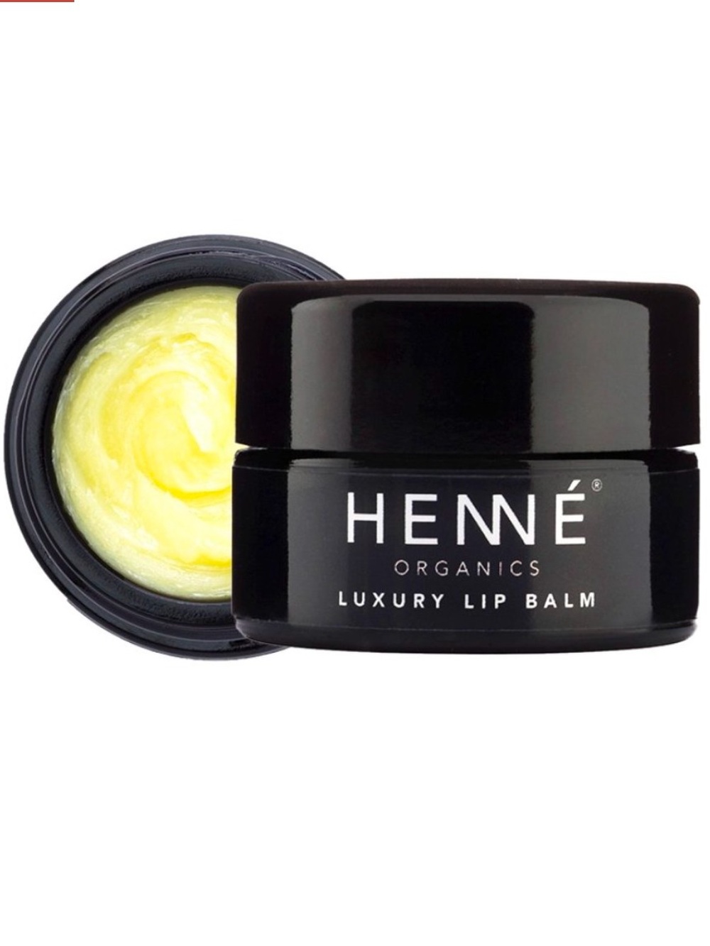 Henné Organics Luxury Lip Balm — White & Black Box